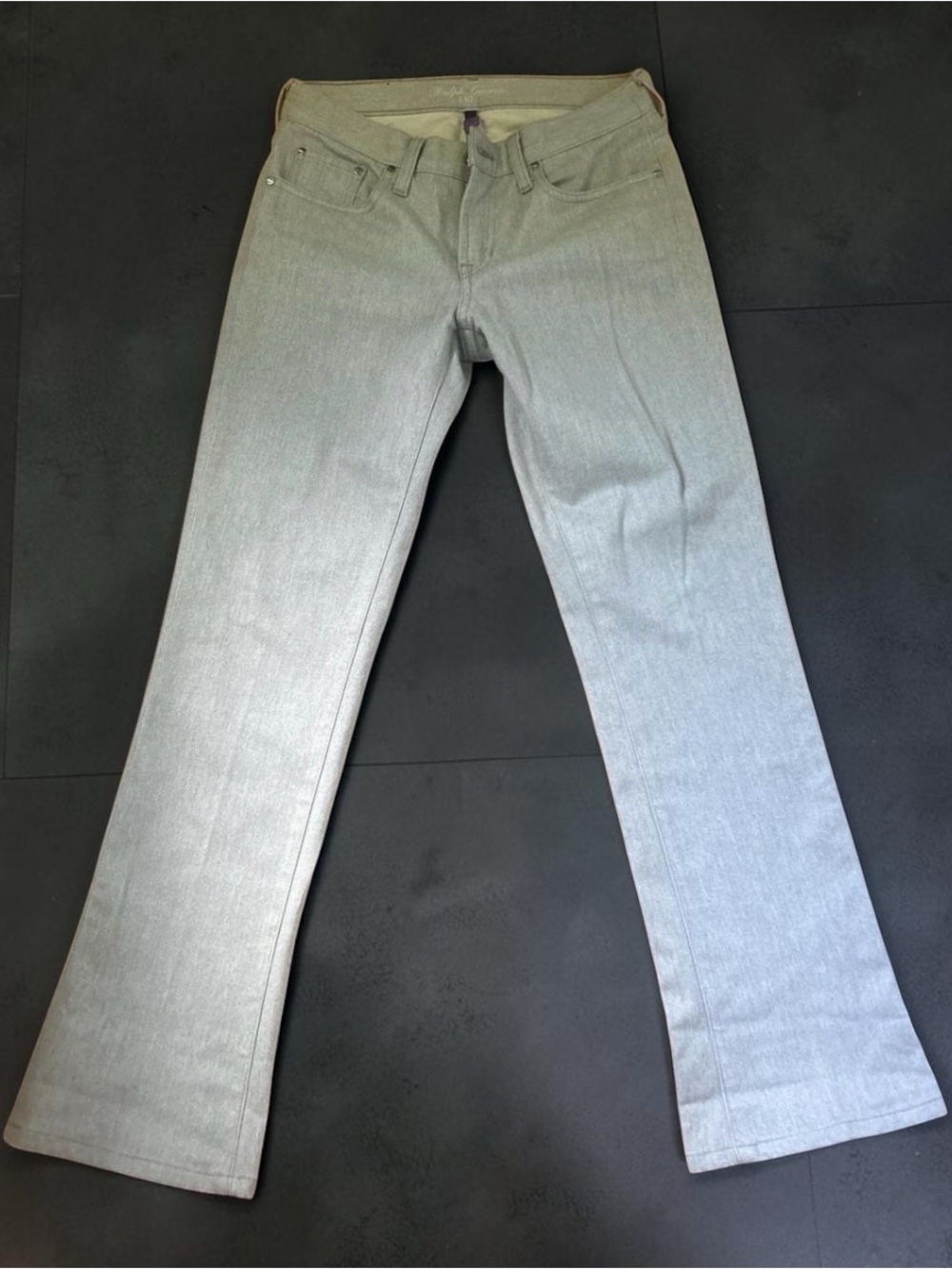 Ralph Lauren Purple Label 867 Bootcut Jeans Gray Made in USA Archival Y2K